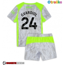 Otroške Nogometnih dresov Manchester City Josko Gvardiol #24 Tretji 2025-26 Kratki rokavi (+ hlače)